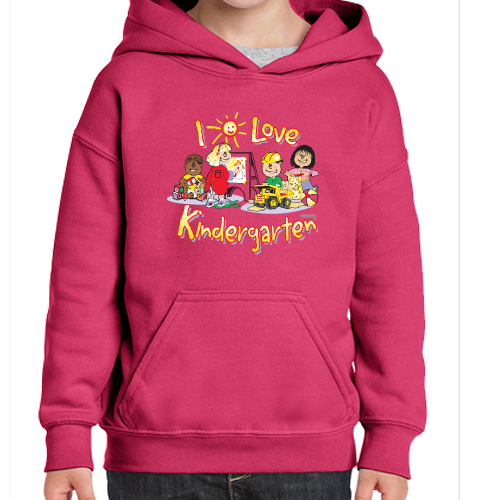 I Love Kinder: Gildan Hoodie