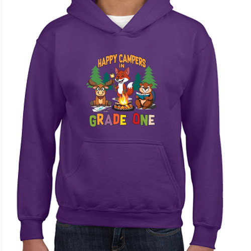 Grade One Happy Campers: Gildan Hoodie