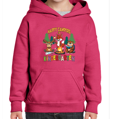 Kinder Happy Campers: Gildan Hoodie
