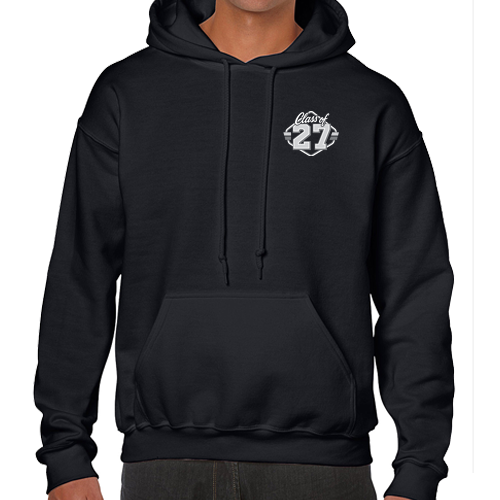 2027 Varsity Logo- Gildan Pullover Hoodie: