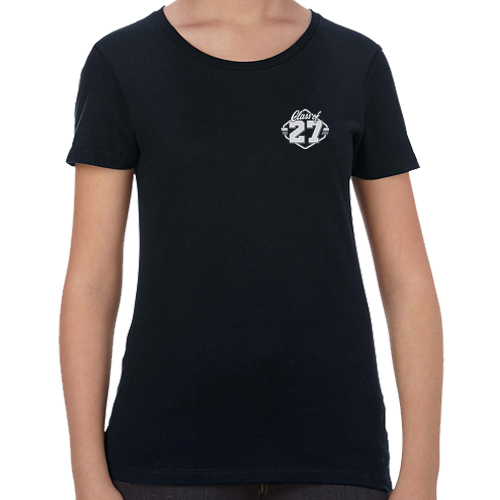 2027 Varsity Logo- ATC Eurospun Ladies Tee: